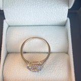 Moissanite Radiant Cushion Ring- 9ct Yellow Gold