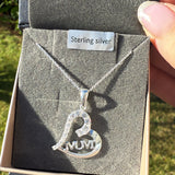 Sterling Silver Mum Necklace