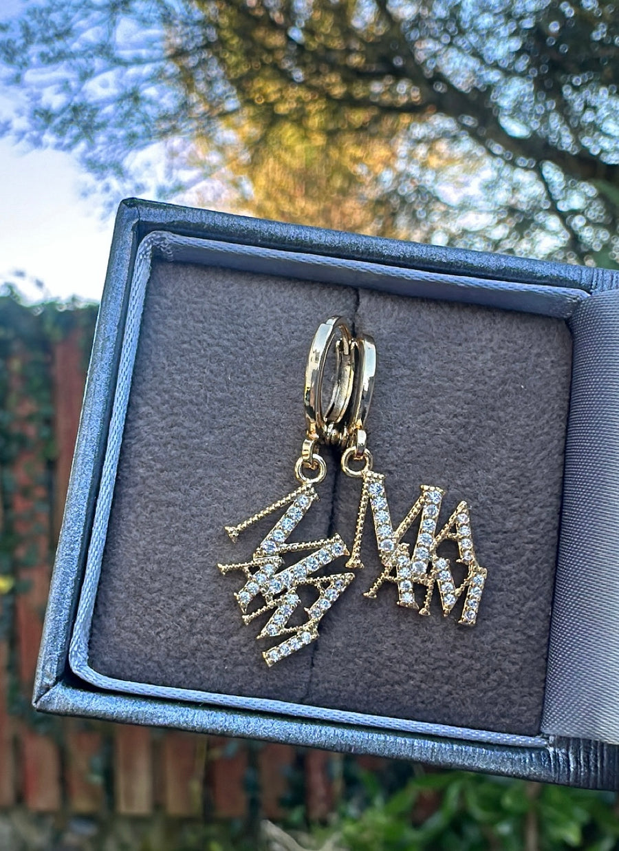 Mama/Mam Earrings- Gold & Silver Available