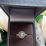 Evangeline Moissanite Ring- sterling silver