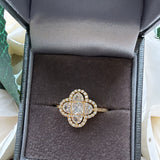 Clover Ring- Sterling Silver - Three Colour Variants