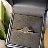 Eternity V Moissanite Ring- Gold