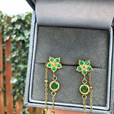 Andrea Earrings - Emerald