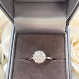 Eternal Flower Moissanite Ring- Silver