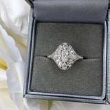 Sophie Moissanite Ring- Silver