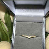 Eternity V Moissanite Ring- Gold