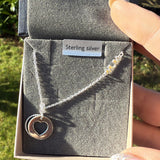 Sterling Silver Mum Necklace