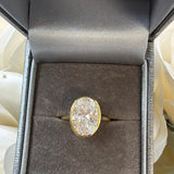 Celeste Oval Bezel Ring – Gold/ sterling silver gold plated