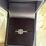 Sterling Silver Circle Diamond Cut Ring