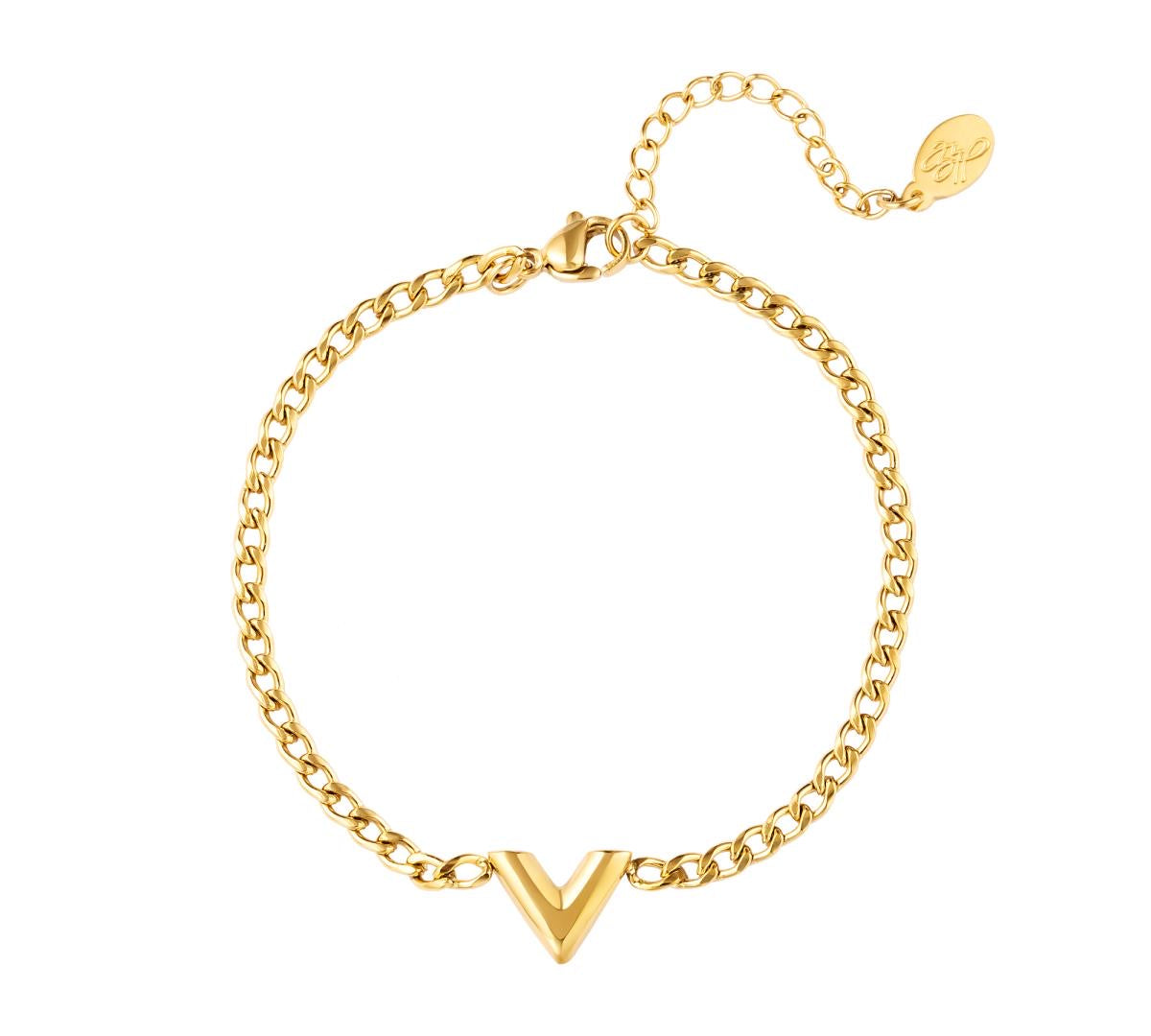 V Bracelet Gold & Silver Available