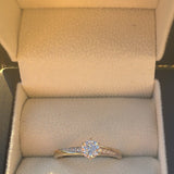 9ct Gold Moissanite Solitaire Ring