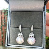 Sterling Silver Pearl Drop Earrings