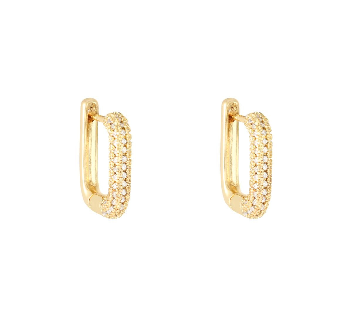Camilla Rectangle earrings - Gold& Silver Available