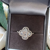Clover Ring- Sterling Silver - Three Colour Variants