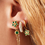 Andrea Earrings - Emerald