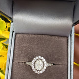 Evangeline Moissanite Ring- sterling silver