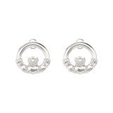 Sterling Silver Claddagh Earrings