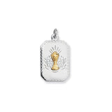 First Communion Medal Sterling Silver Necklace