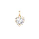 Solid 9ct Gold Heart  Pendant (9ct Solid Gold pendant & chain)