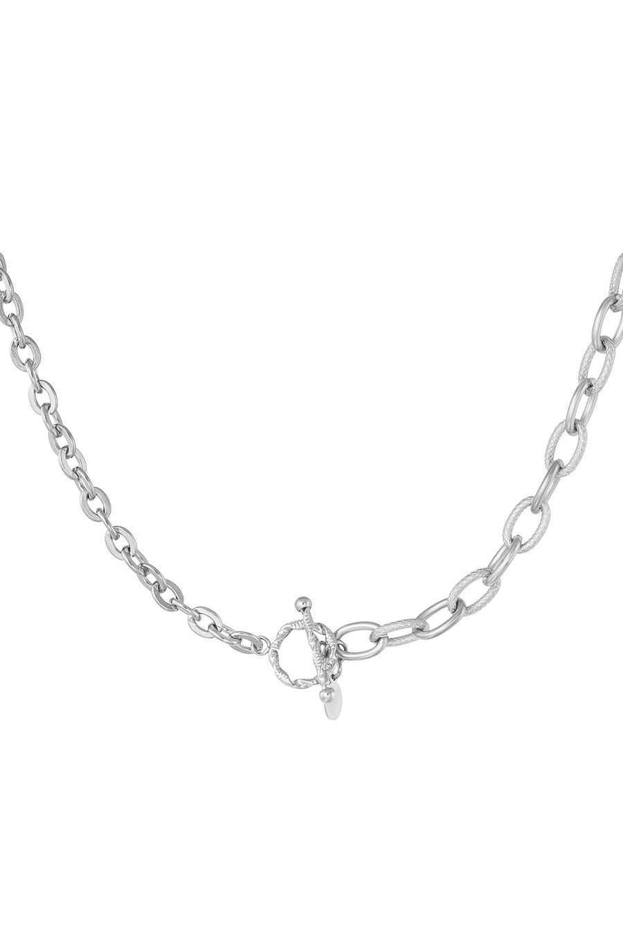 Link T Bar Necklace Gold & Silver Available