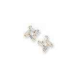 Gold 9ct Square Earrings (9ct Solid Gold)