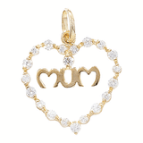 9ct solid Gold Mum Pendant (9ct Solid Gold pendant & chain)