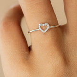 Eternal Love Sterling Silver Heart Ring