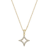 Gold-Plated Sterling Silver Sparkle Star Necklace