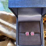 Sterling Silver Paw Earrings